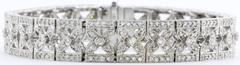 18K White Gold 4 Carat Diamond Tennis Bracelet