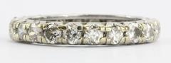 Antique Art Deco Platinum 
1.75 Carat Diamond Eternity Band
