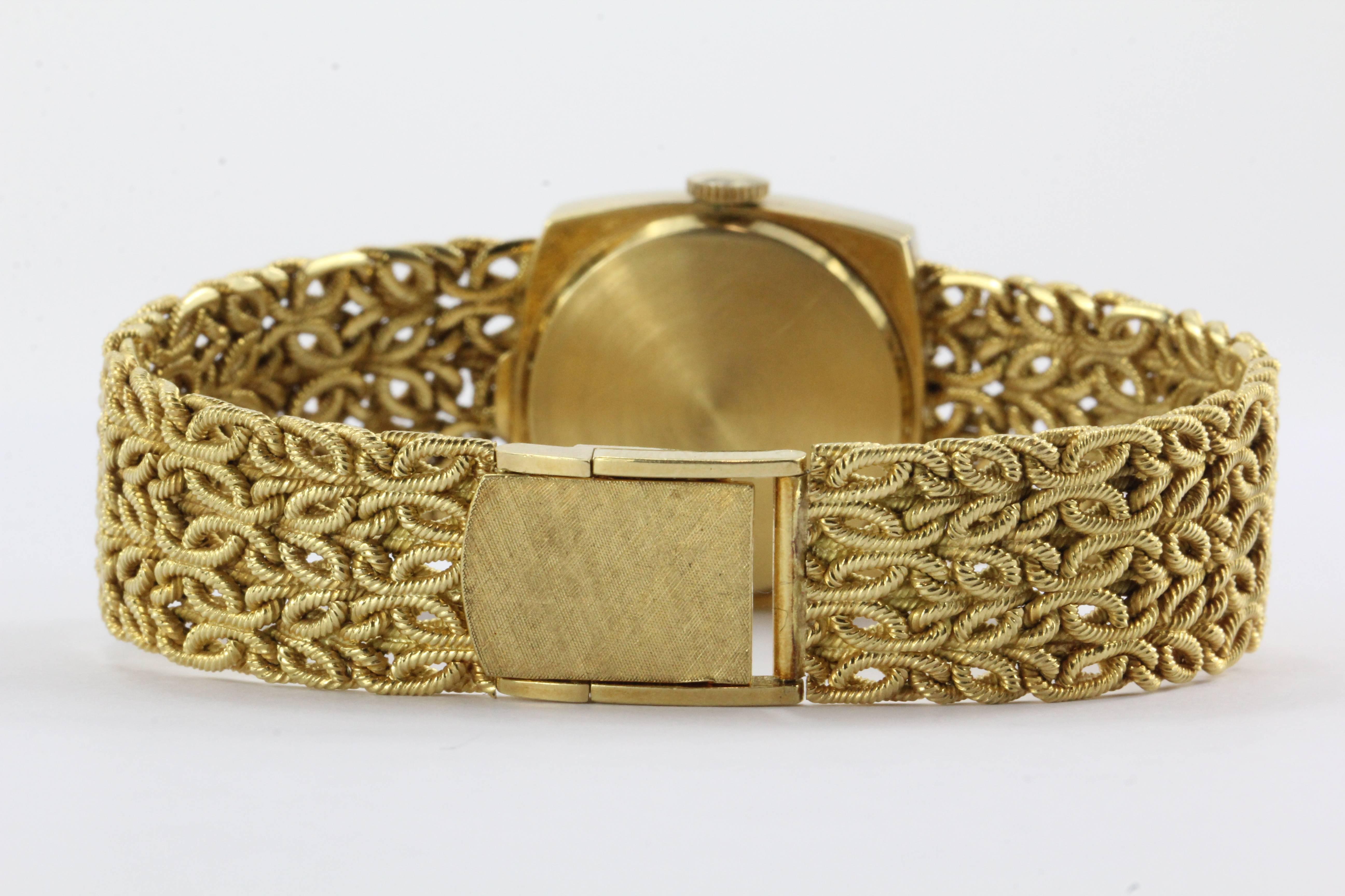 Chopard  Diamond Watch with Byzantine Wheat Chain Bracelet 3