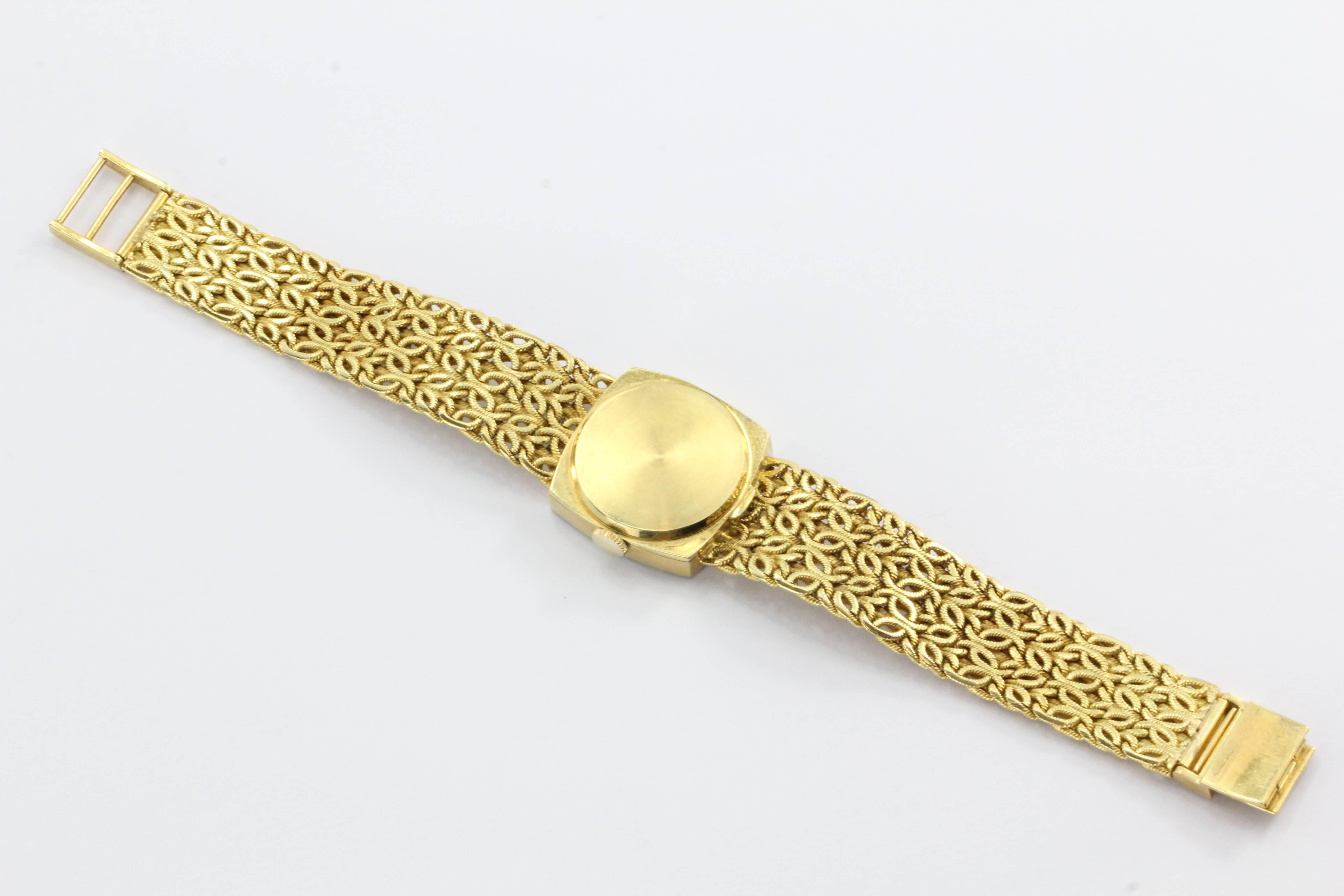 Chopard  Diamond Watch with Byzantine Wheat Chain Bracelet 4