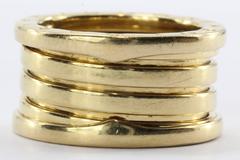 Bulgari B.Zero1 18k Yellow Gold Band Ring Size 6 / 52