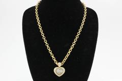Rare Chopard Happy Diamond Heart Necklace