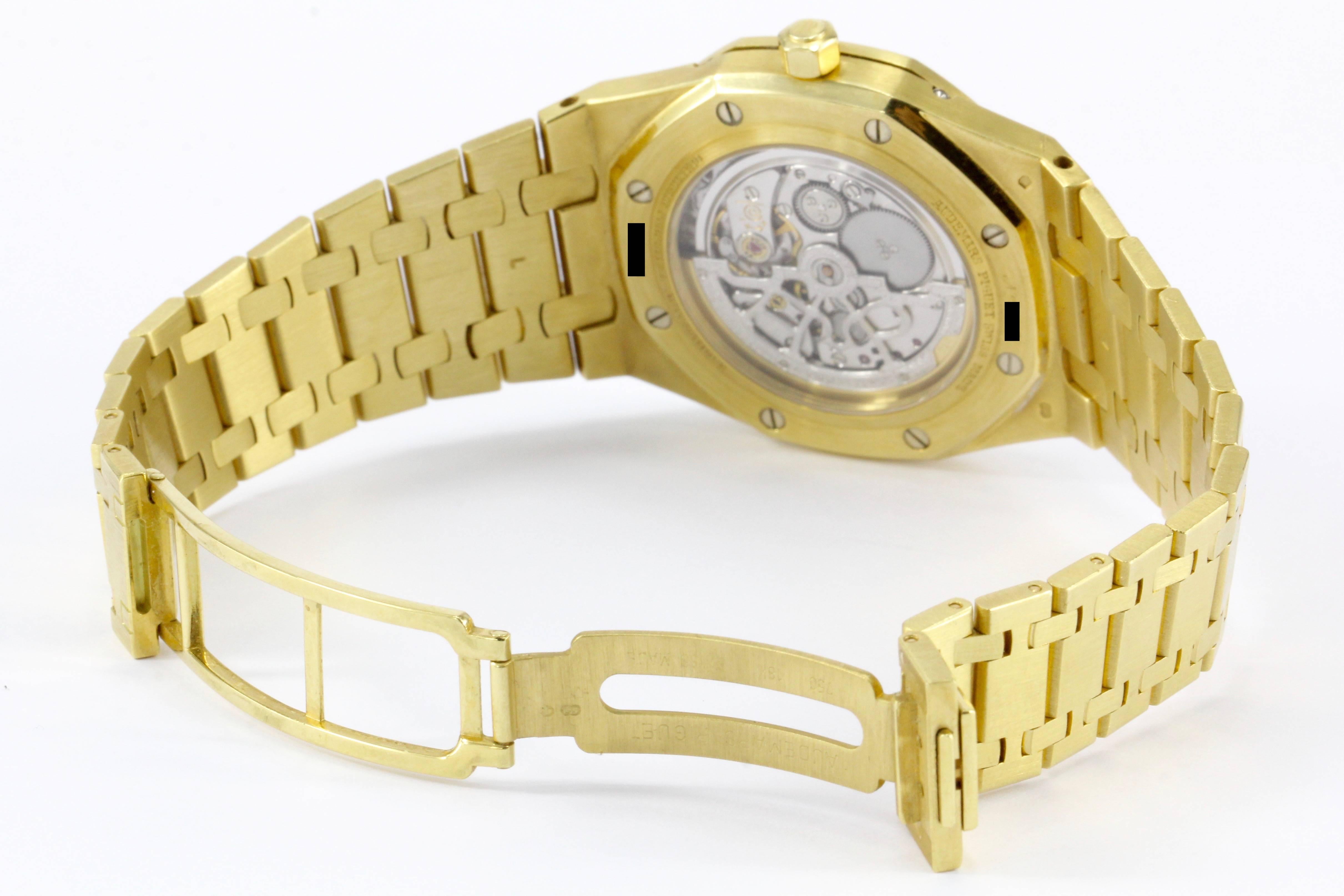 Men's Audemars Piguet Yellow Gold Royal Oak Moonphase Automatic Wristwatch