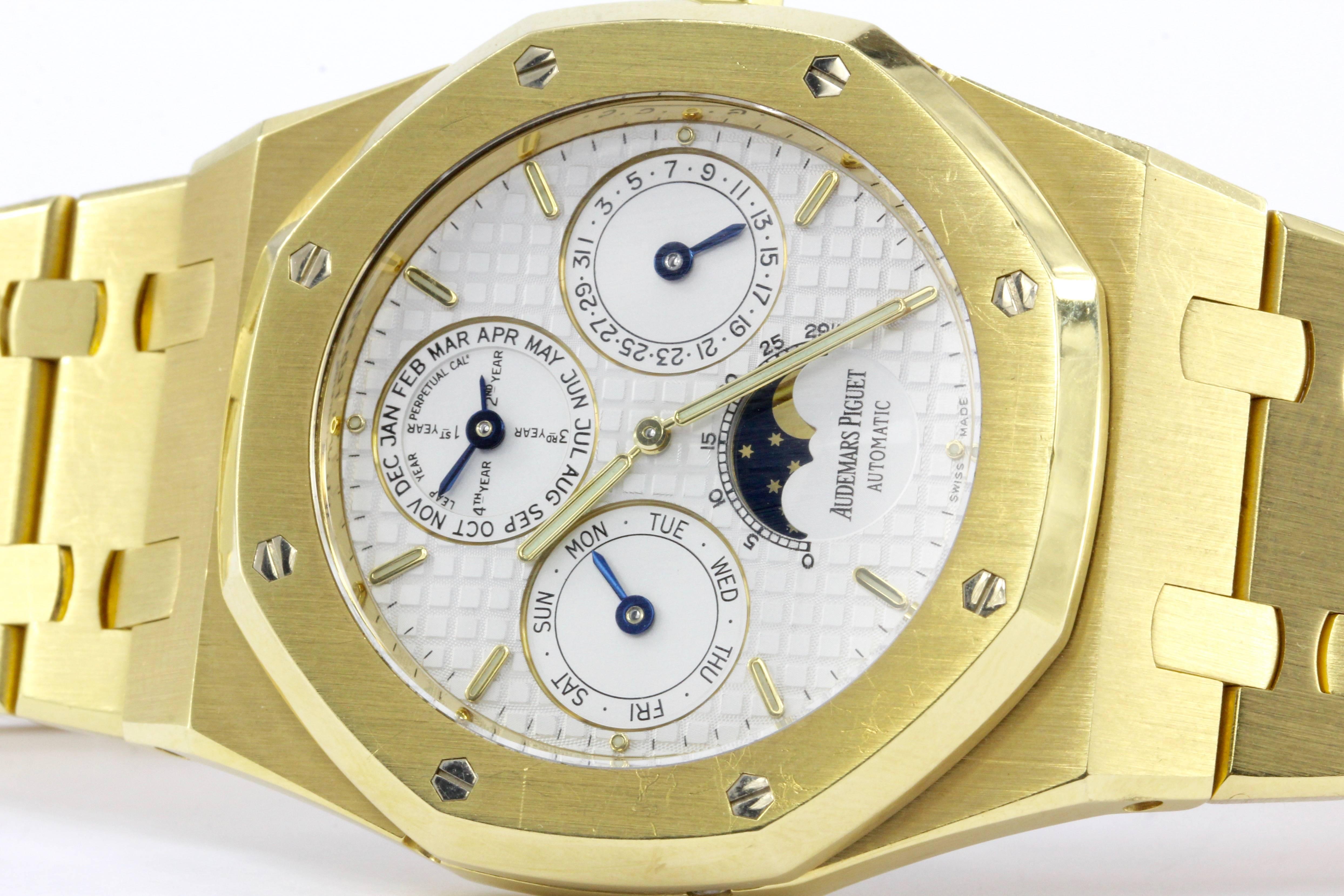 Audemars Piguet Yellow Gold Royal Oak Moonphase Automatic Wristwatch 3