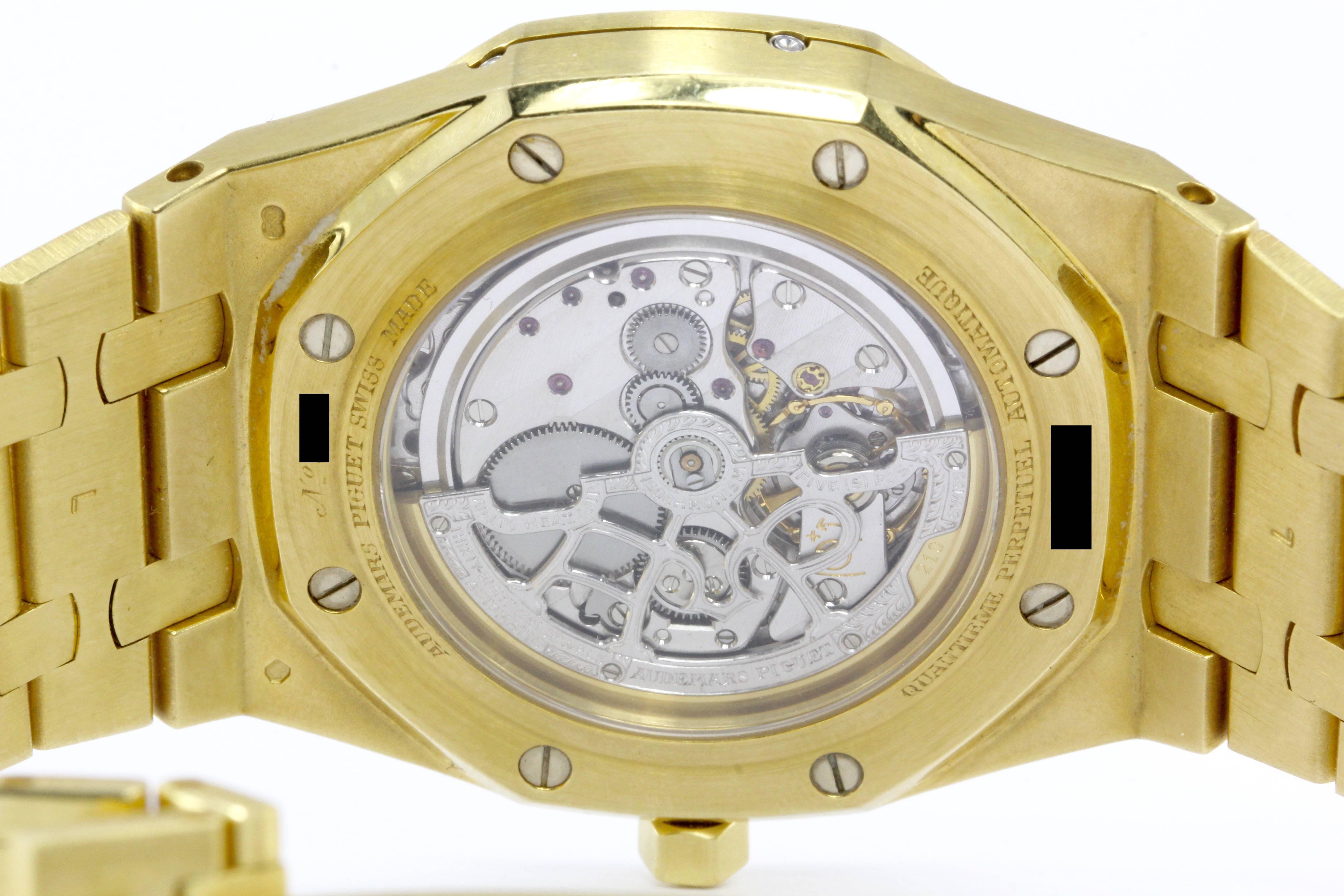 Audemars Piguet Yellow Gold Royal Oak Moonphase Automatic Wristwatch 2