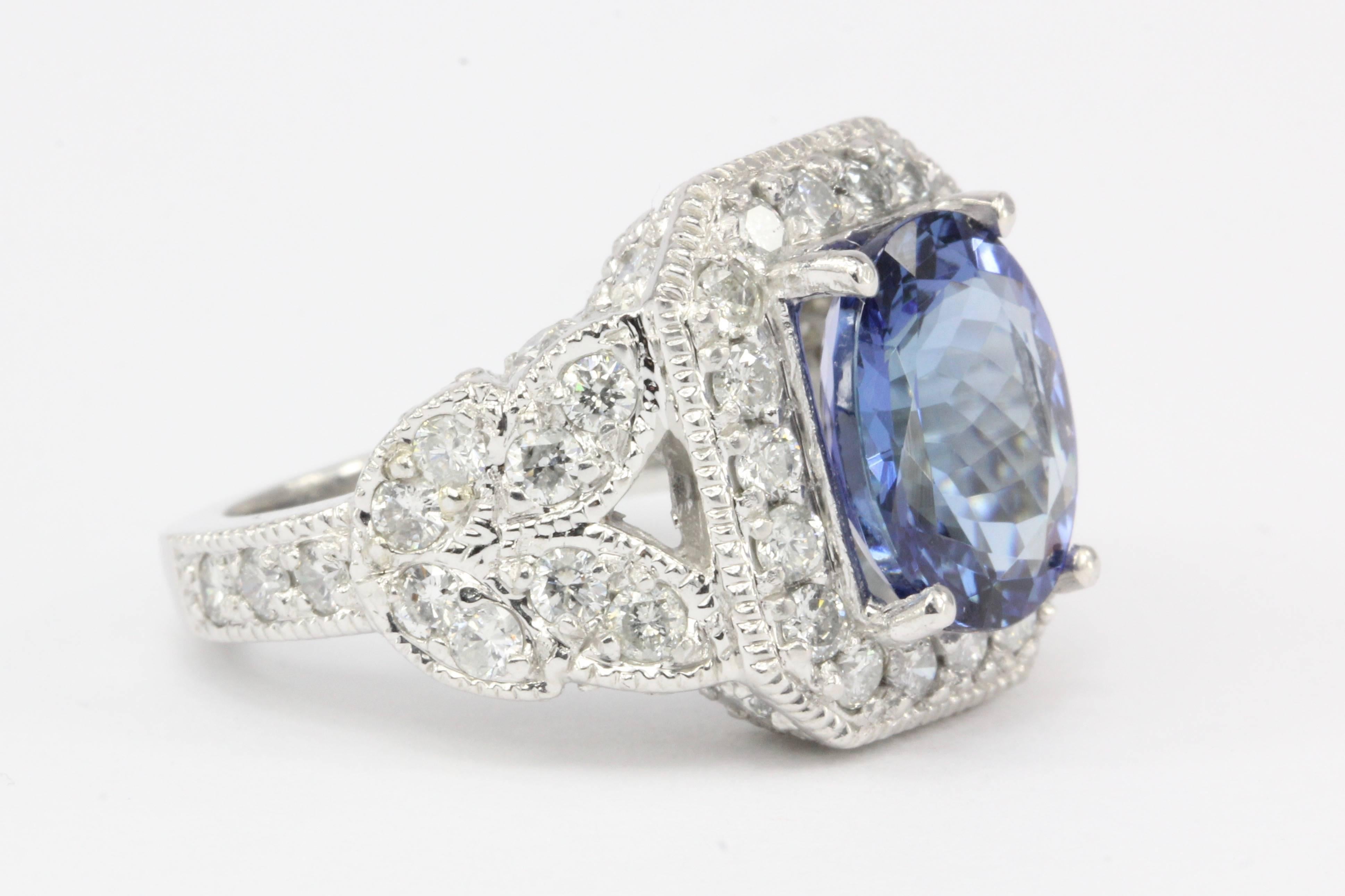 2.5 carat tanzanite ring