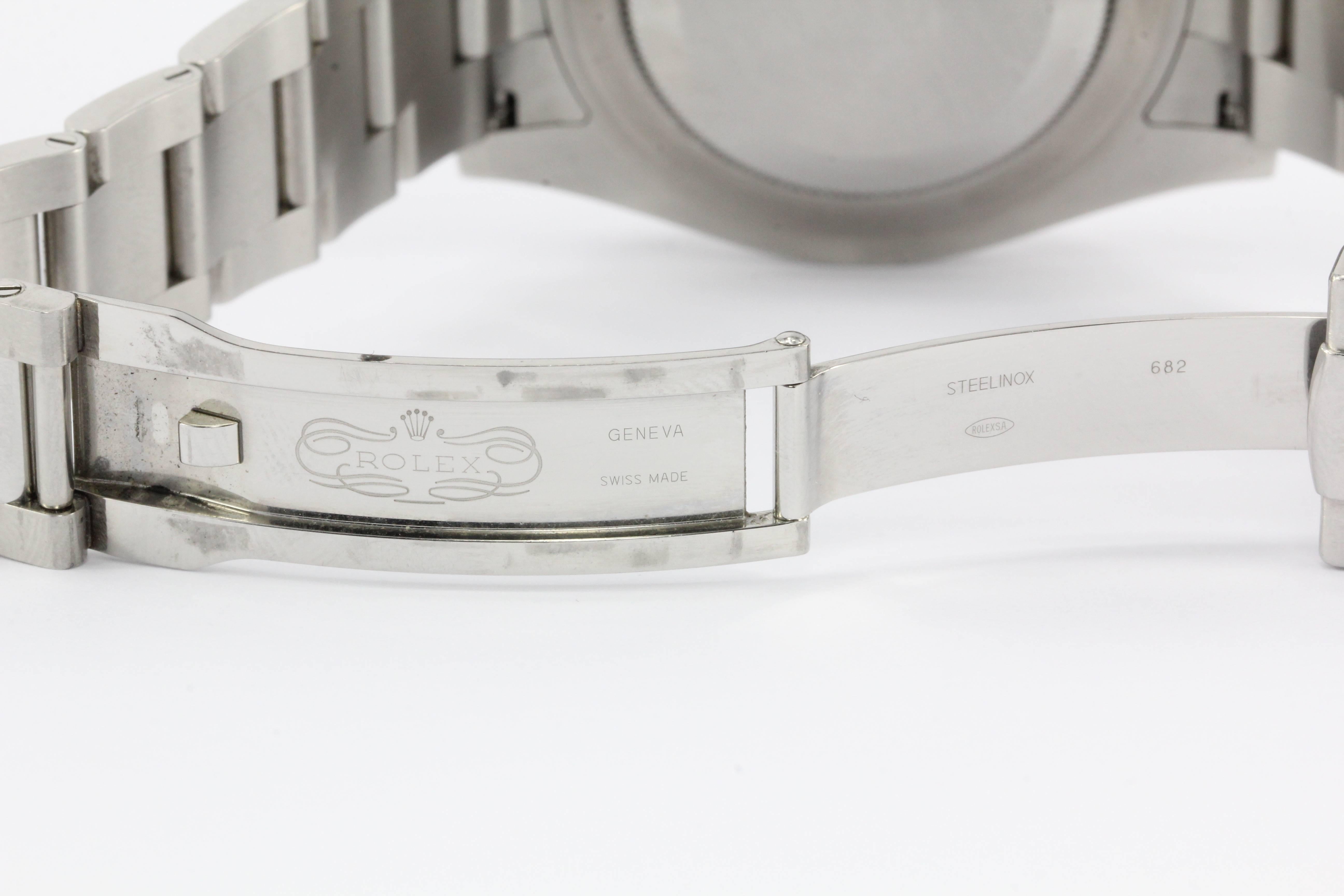 Rolex White Gold Stainless Steel Datejust II Rhodium Dial Wristwatch 4