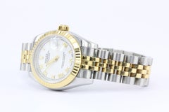 Rolex Ladies Yellow Gold Stainless Steel Wristwatch Ref 179173