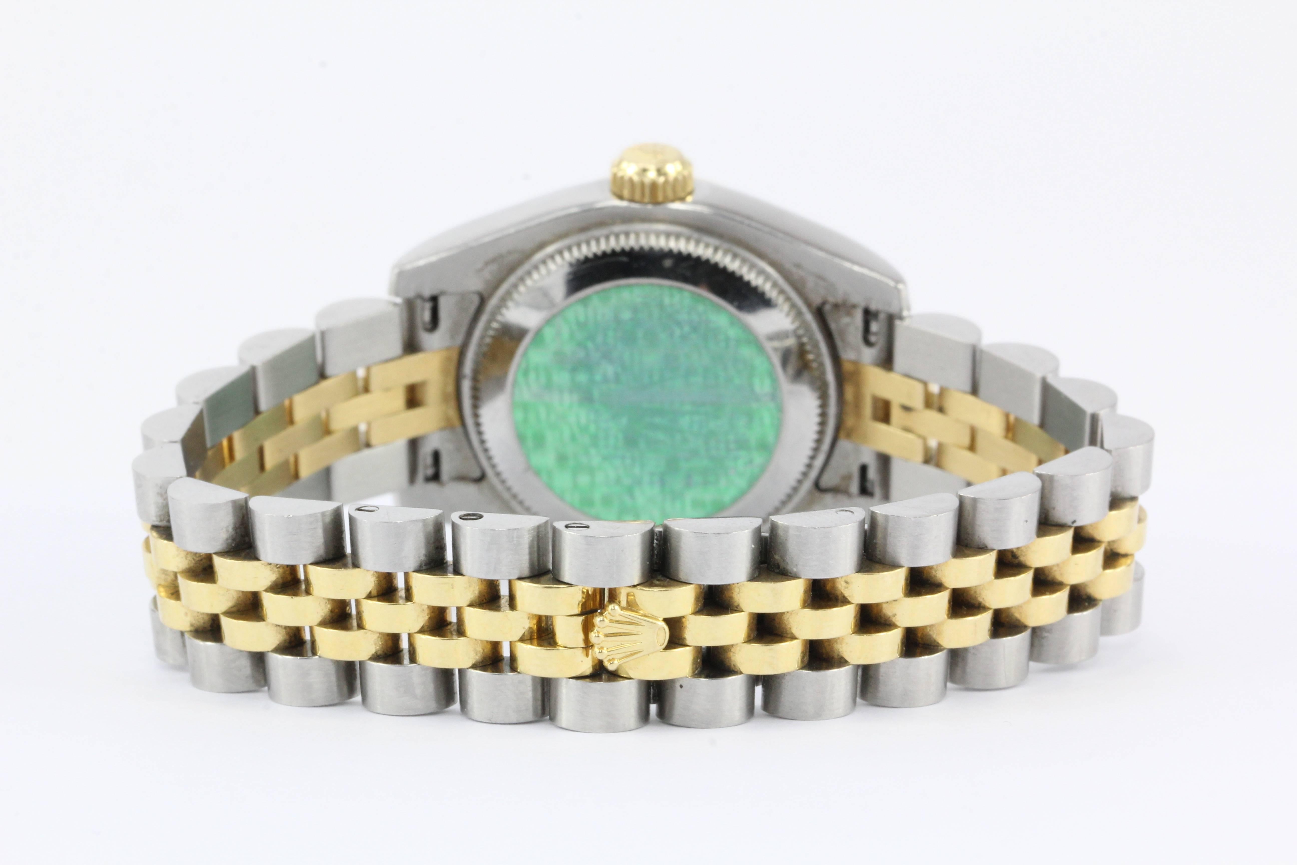 Women's Rolex Ladies Yellow Gold Stainless Steel Wristwatch Ref 179173 
