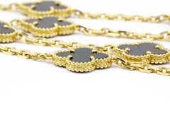 Van Cleef & Arpels Gold Alhambra 20 Motifs Long Necklace