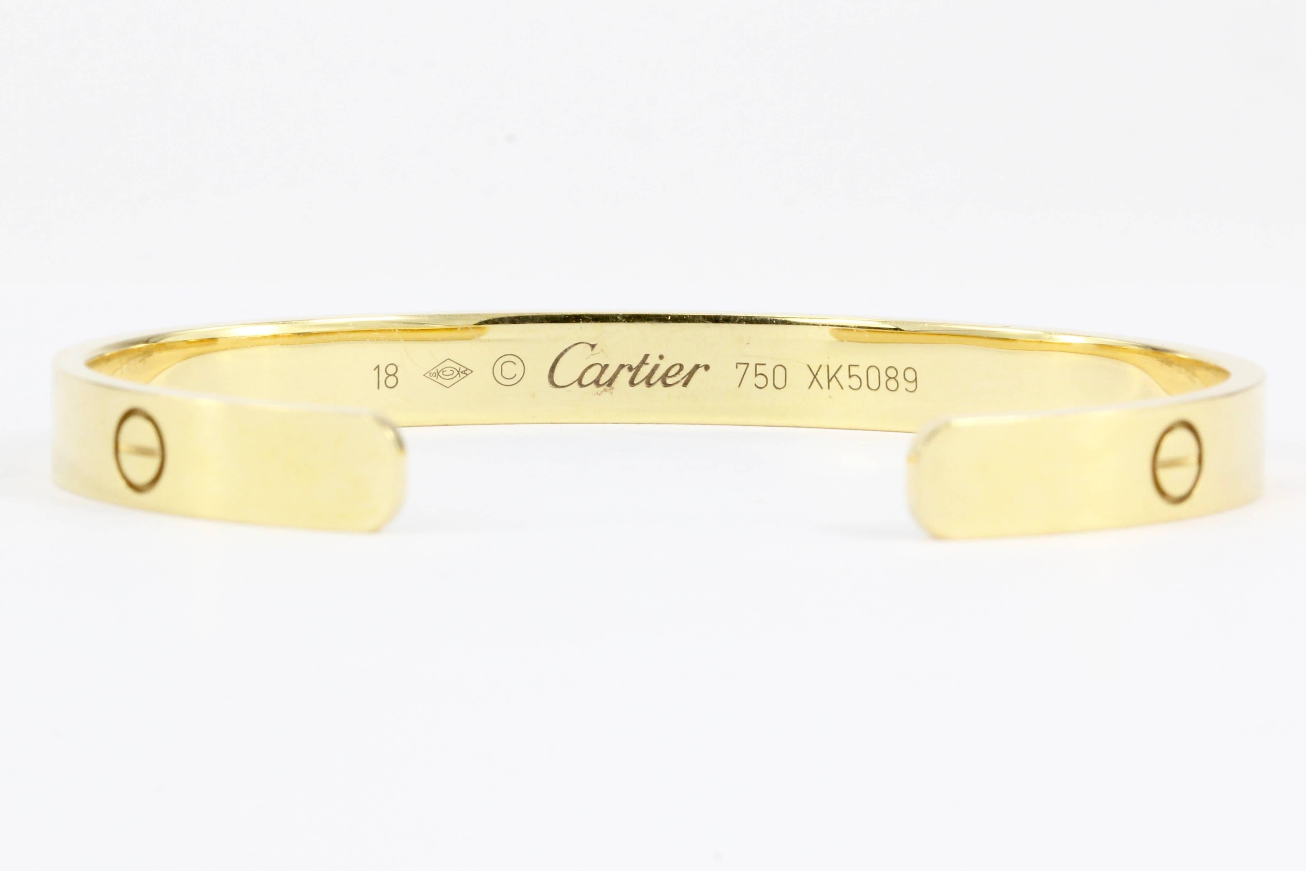 Women's Cartier Love Bangle Cuff