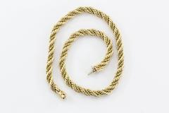 Tiffany & Co. Gold Thick Rope Necklace