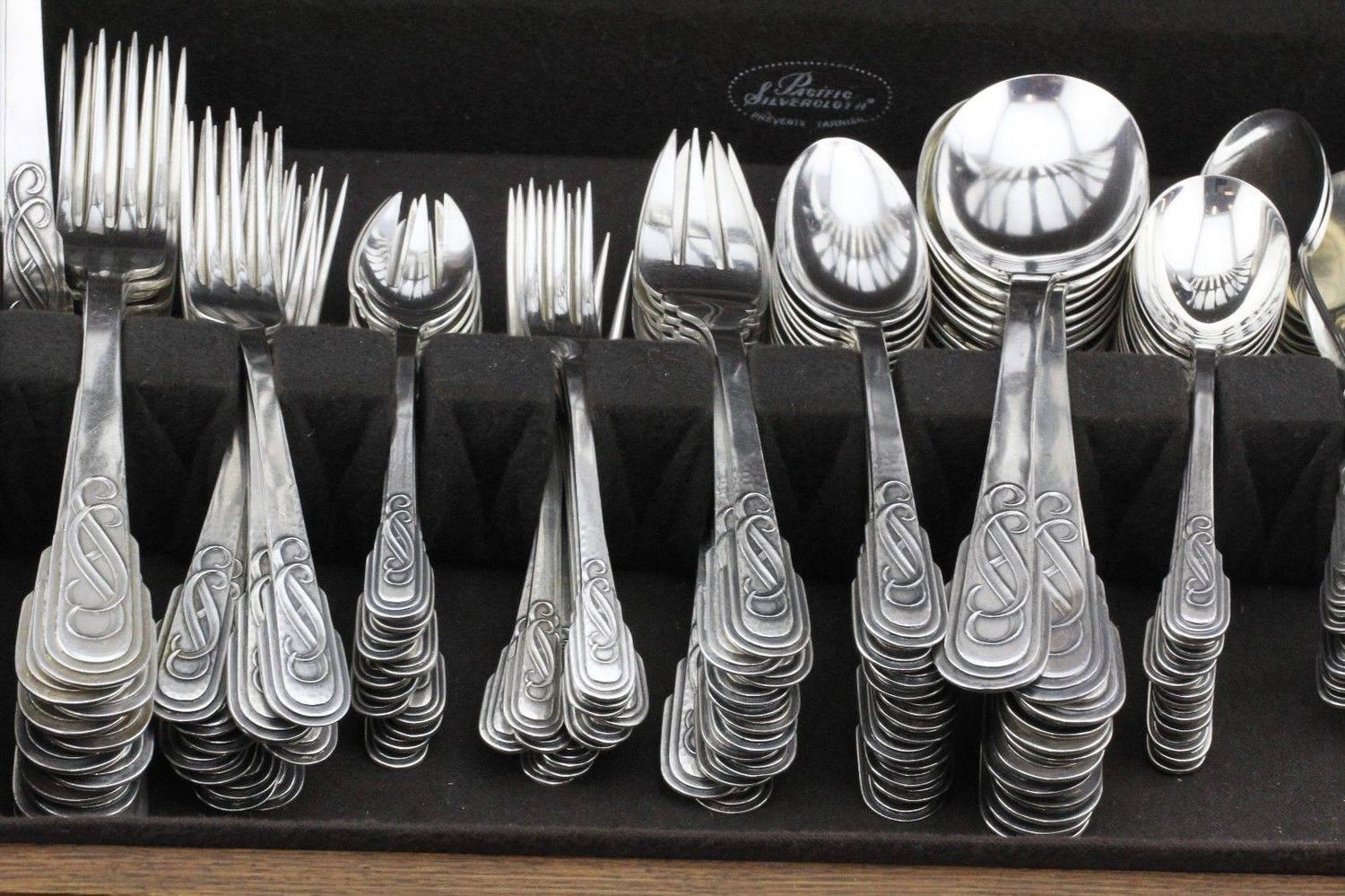 A Spanish silver Art Deco flatware service, Jaume Mercade, Barcelona