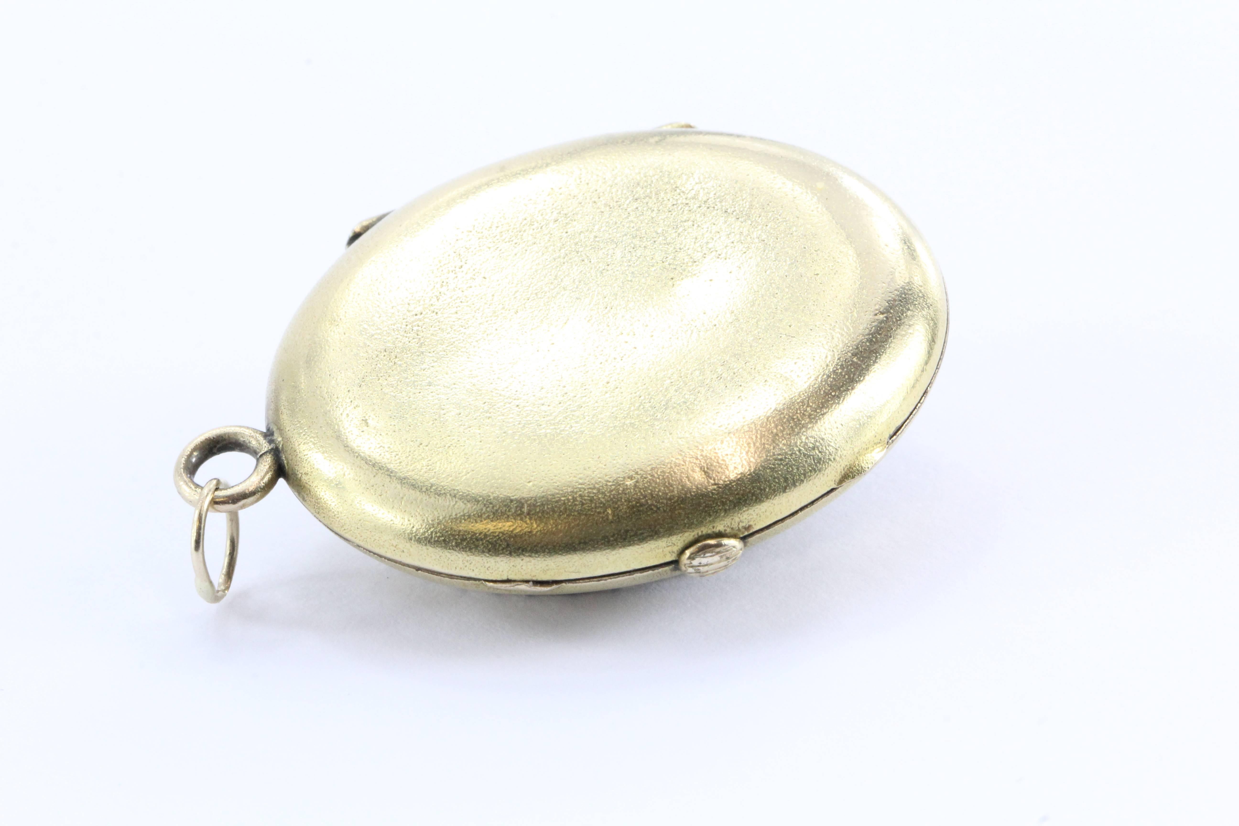 Victorian Antique Seed Pearl Gold Locket 1