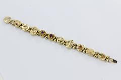 Pearl Gemstone Gold Full Slide Bracelet