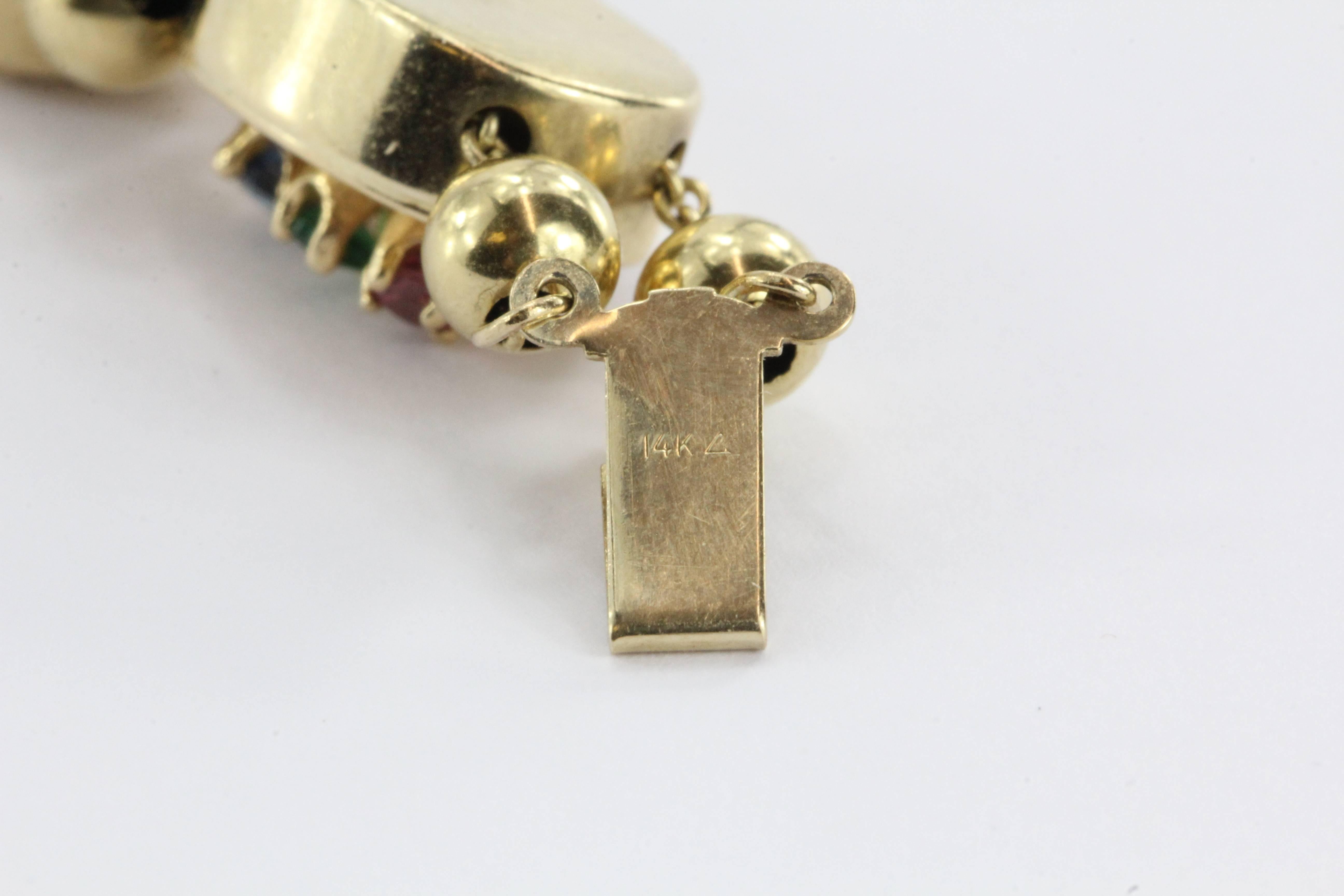 Victorian Pearl Gemstone Gold Full Slide Bracelet