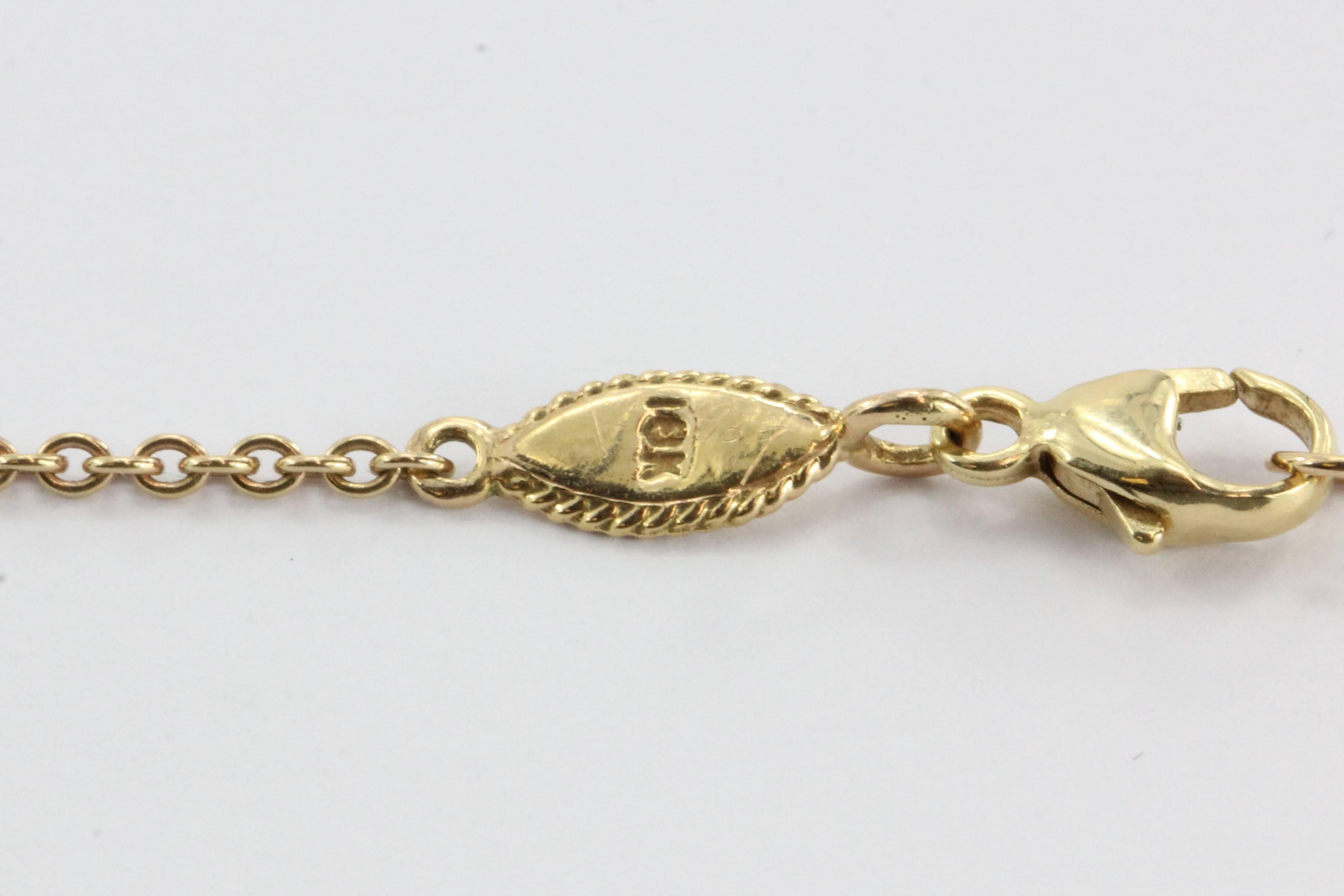 Penny Preville Diamond Gold Lace Pendant Necklace In New Condition In Cape May, NJ