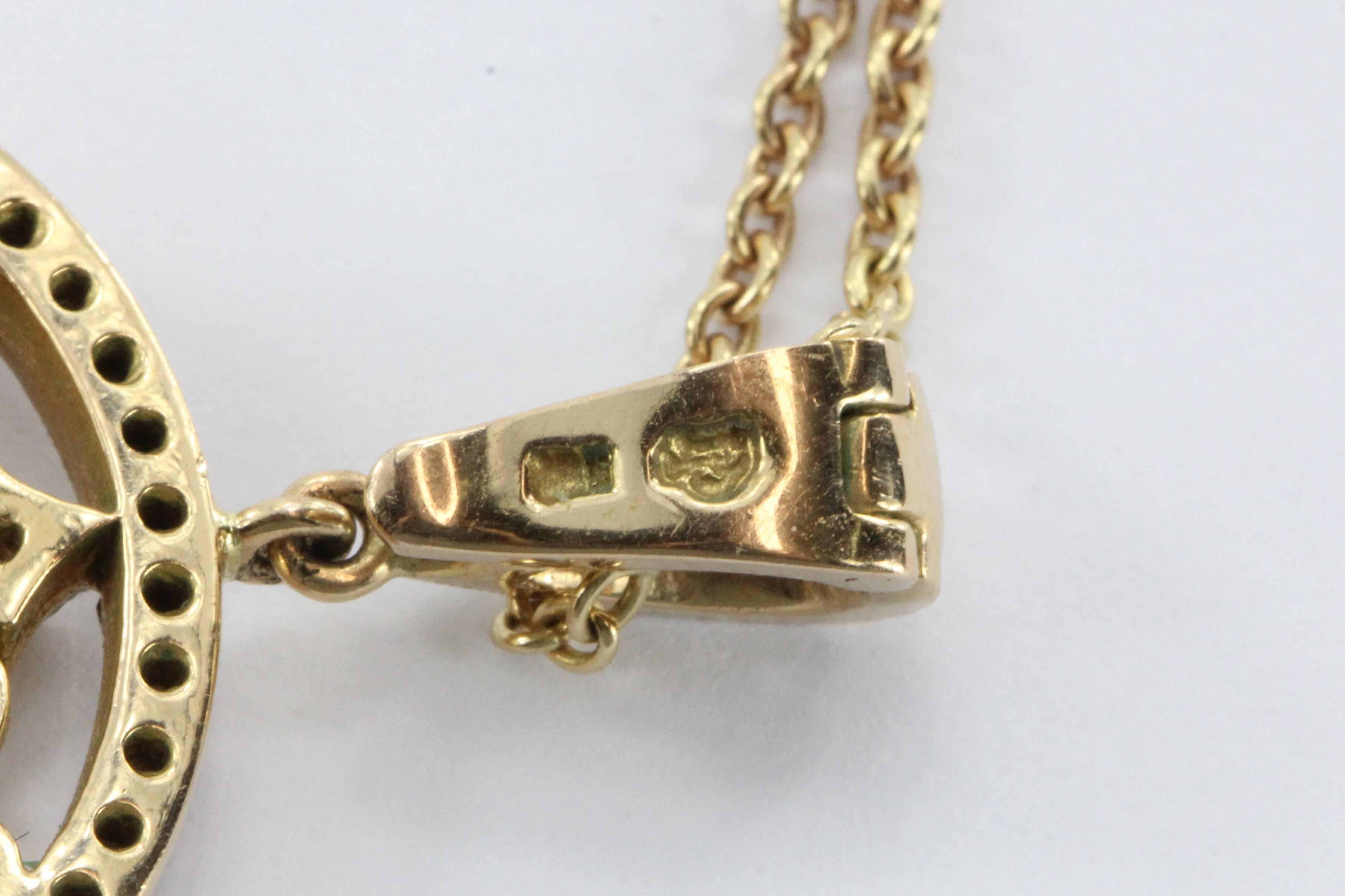 Women's Penny Preville Diamond Gold Lace Pendant Necklace