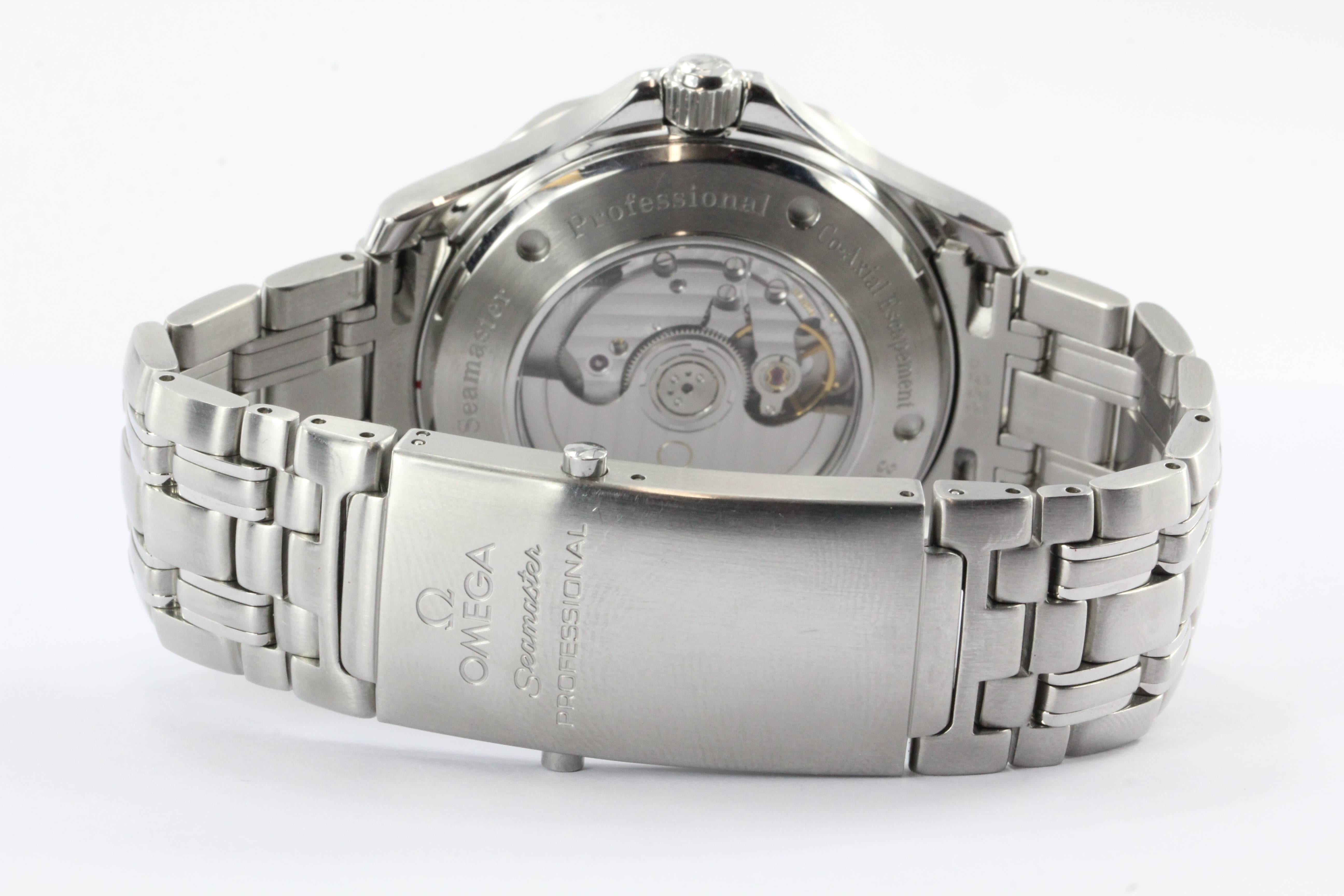 Men's Omega Stainless Steel Seamaster James Bond 300M GMT Wristwatch
