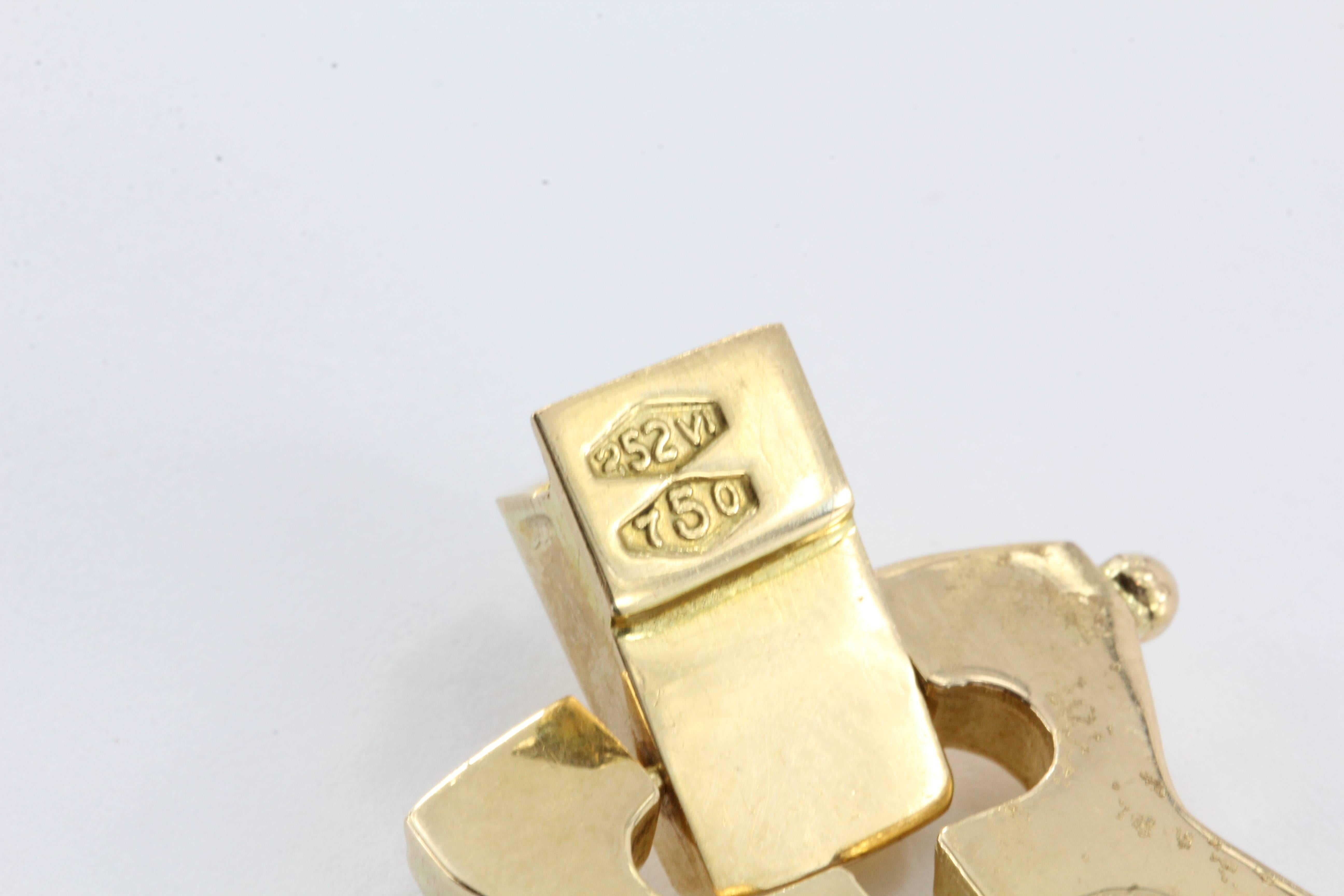 Modern Tosato Bruno Italy Retro Gold Bracelet
