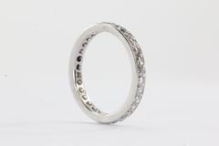 Antique Platinum Diamond Eternity Band