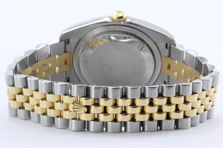 Rolex Yellow Gold Stainless Steel Diamond Oyster Perpetual Automatic ...