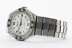 Chopard Damen Edelstahl Diamant St. Moritz Automatik-Armbanduhr