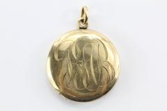 Art Nouveau Repousse Diamond Stag Buck Locket