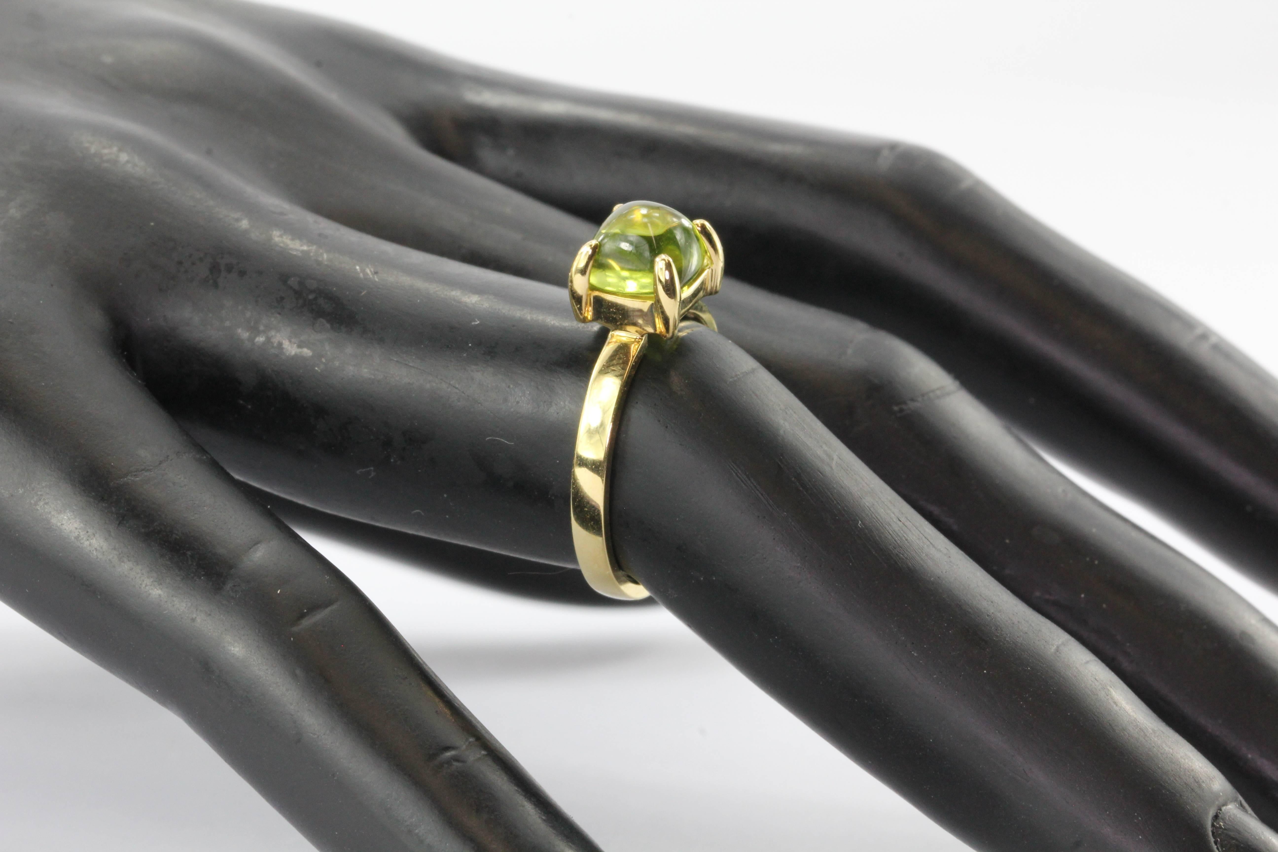 Women's Tiffany & Co. Paloma Picasso Sugar Stack Peridot Gold Ring