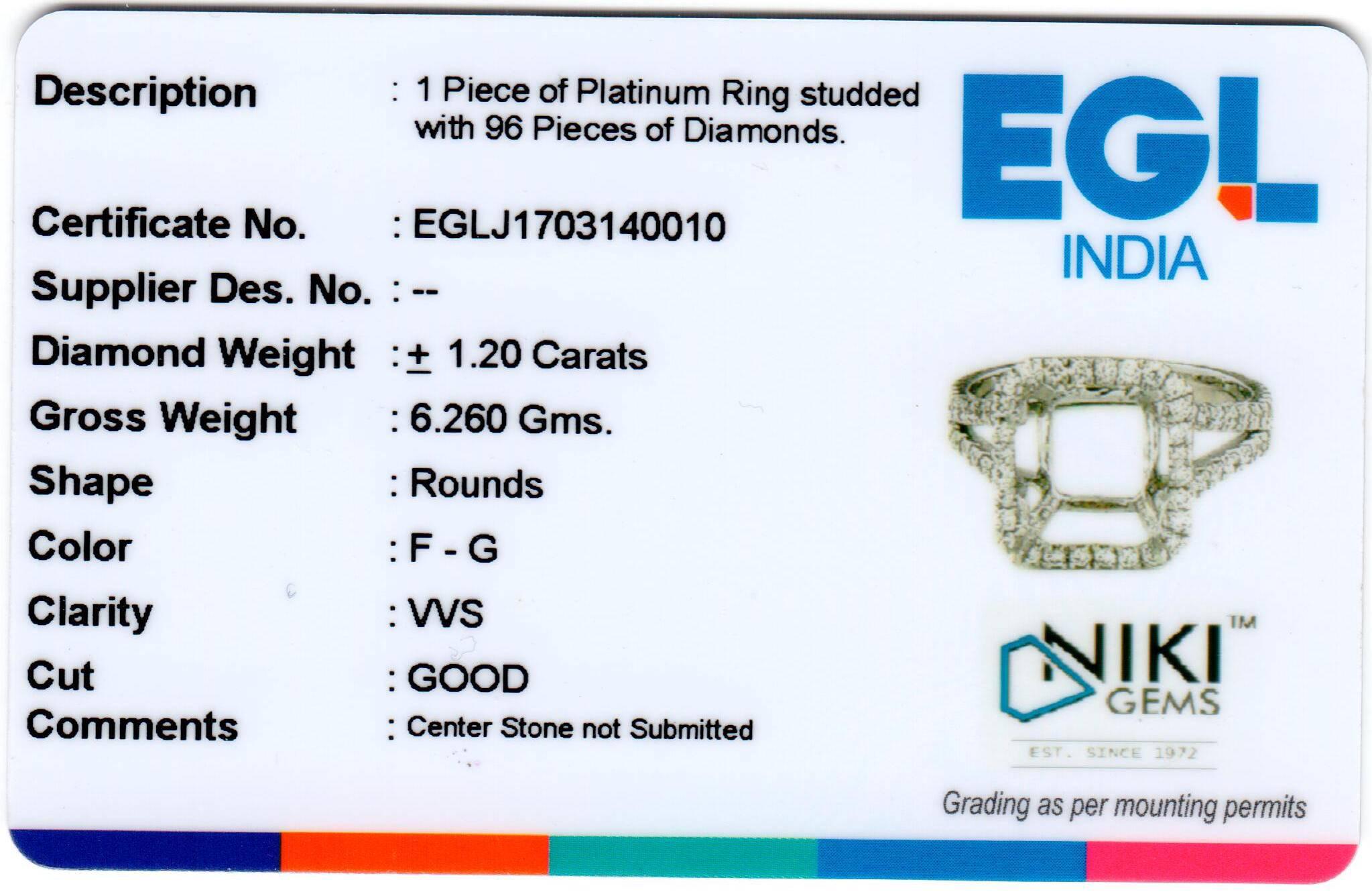 GIA Certified 5.05 Carat Radiant Diamond Platinum Engagement Ring 3