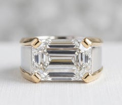 7.20 + Carat Diamond Ring Emerald Cut E Color SI1 Clarity GIA Certified!