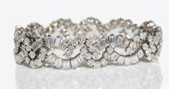 Tiffany & Co Vintage Estate Platin-Diamant-Armband 22,7 Karat Art Deco Stil