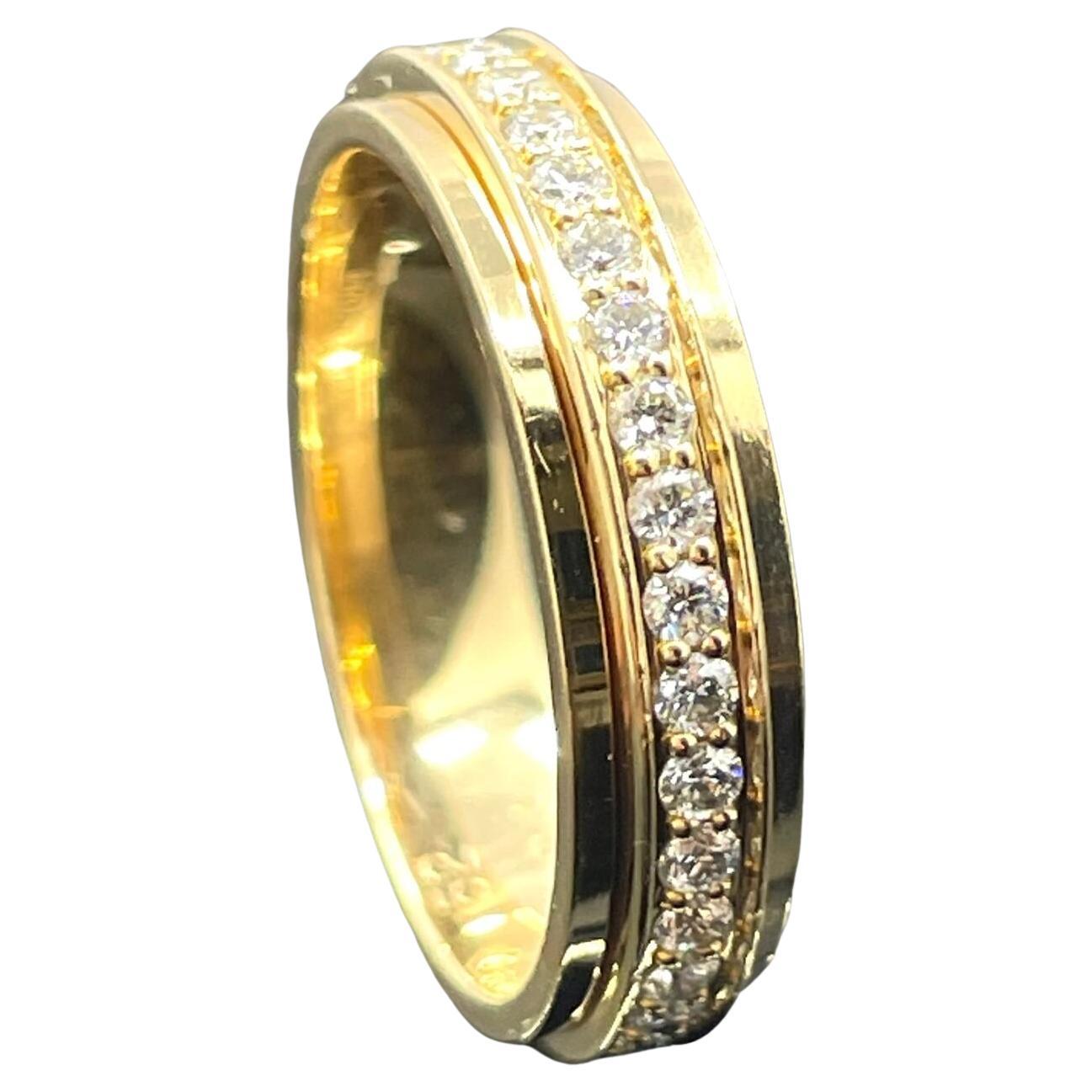 Anello eternità con diamante Piaget Possession - Oro rosa 18k - Filatura - Sz 6 in vendita