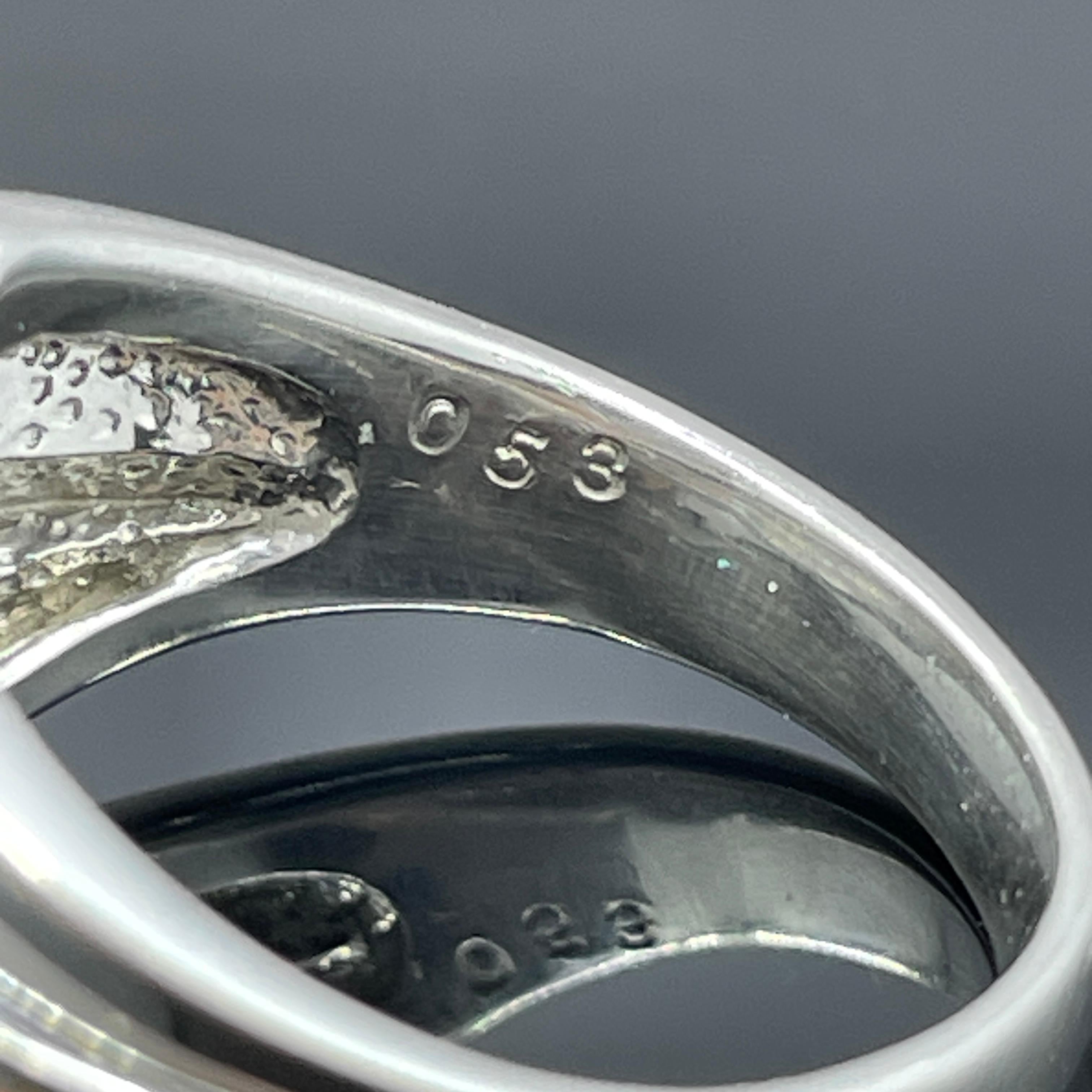 Fascia in platino con diamante a baguette e diamante rotondo da 0,53 ct. in vendita 4