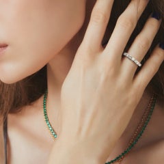 Vintage 1950s Mid-Century Platinum Diamond Band – Fishtail Set, 0.50ctw, Sz 7.25