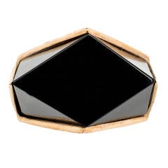 Modern Onyx Gold Ring 7