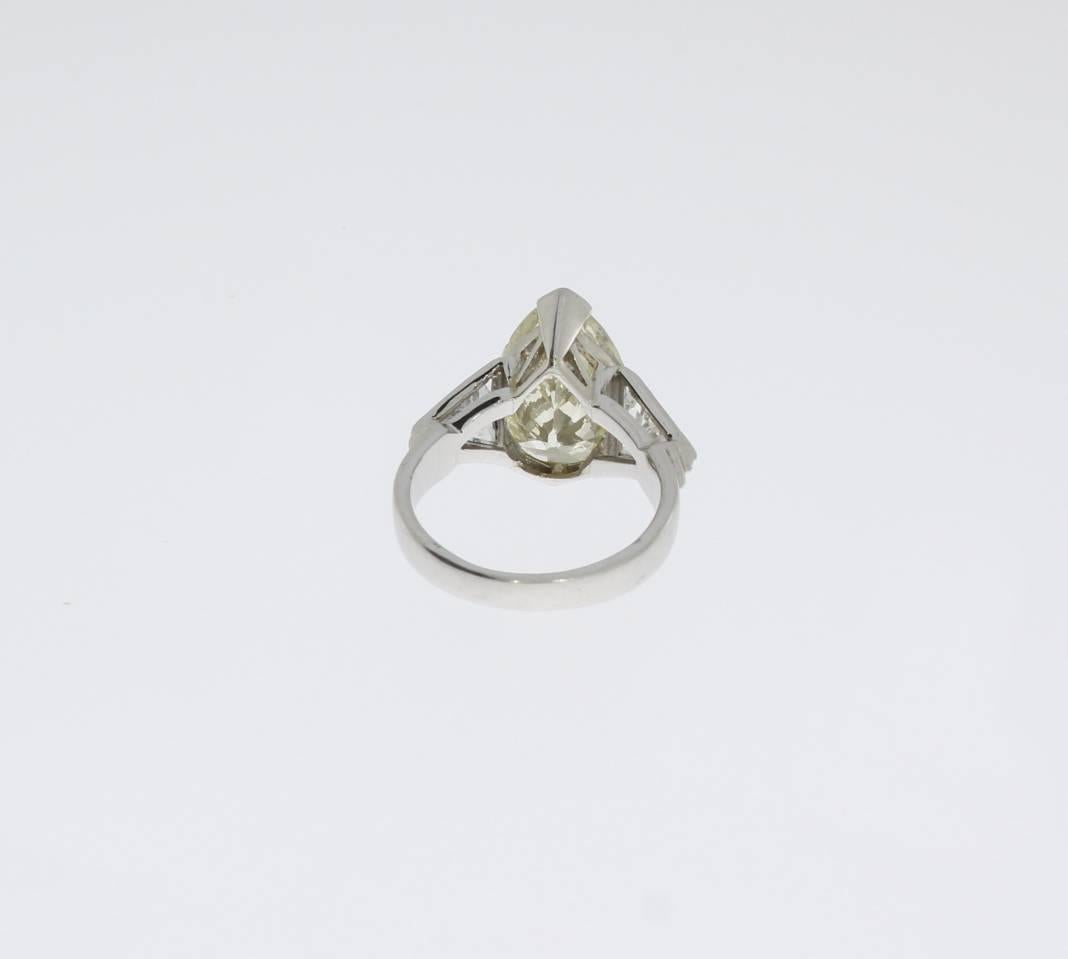 platinum teardrop engagement ring