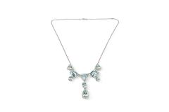 Aquamarine Diamonds 18 Carat Gold Necklace