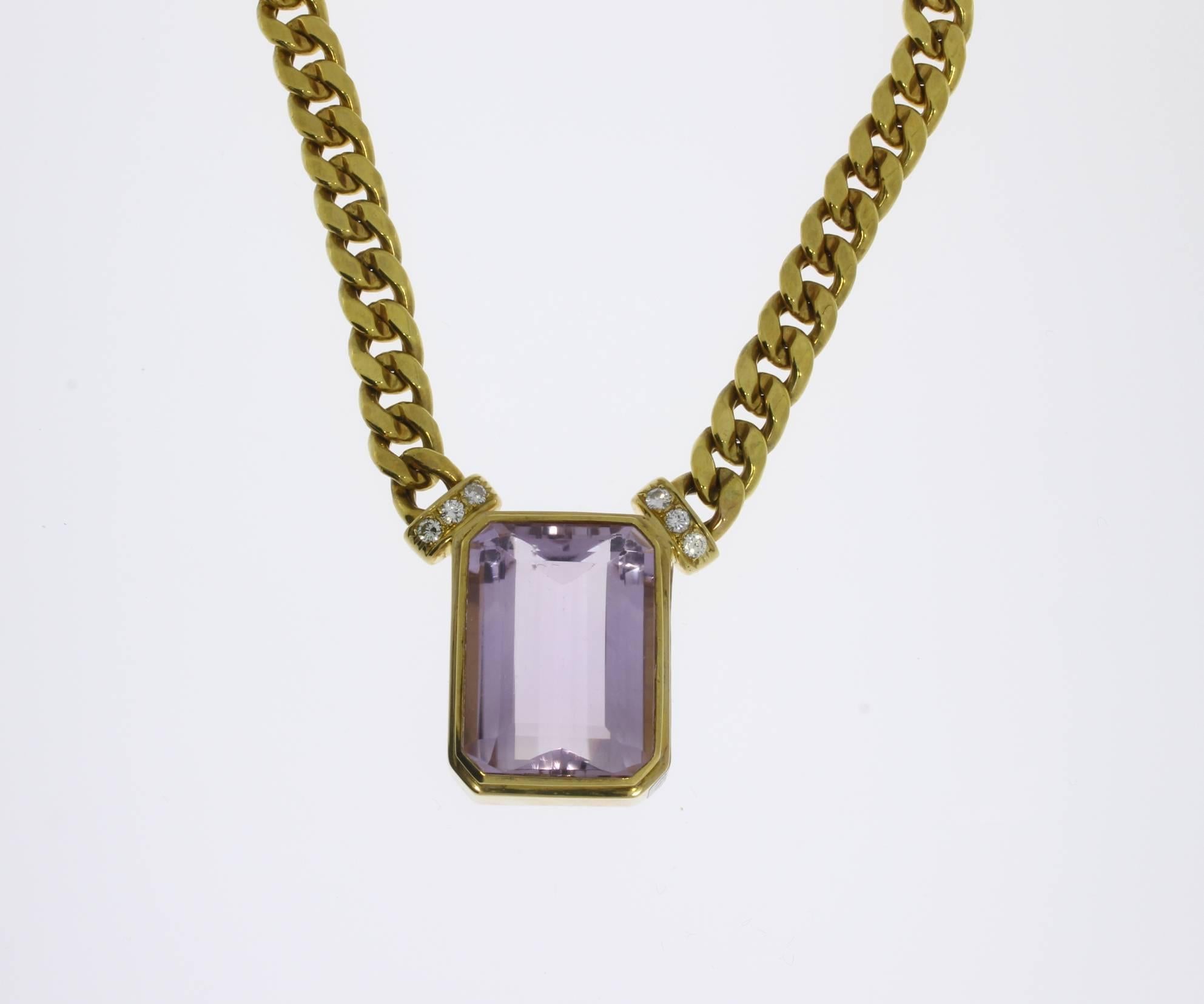 large amethyst necklace
