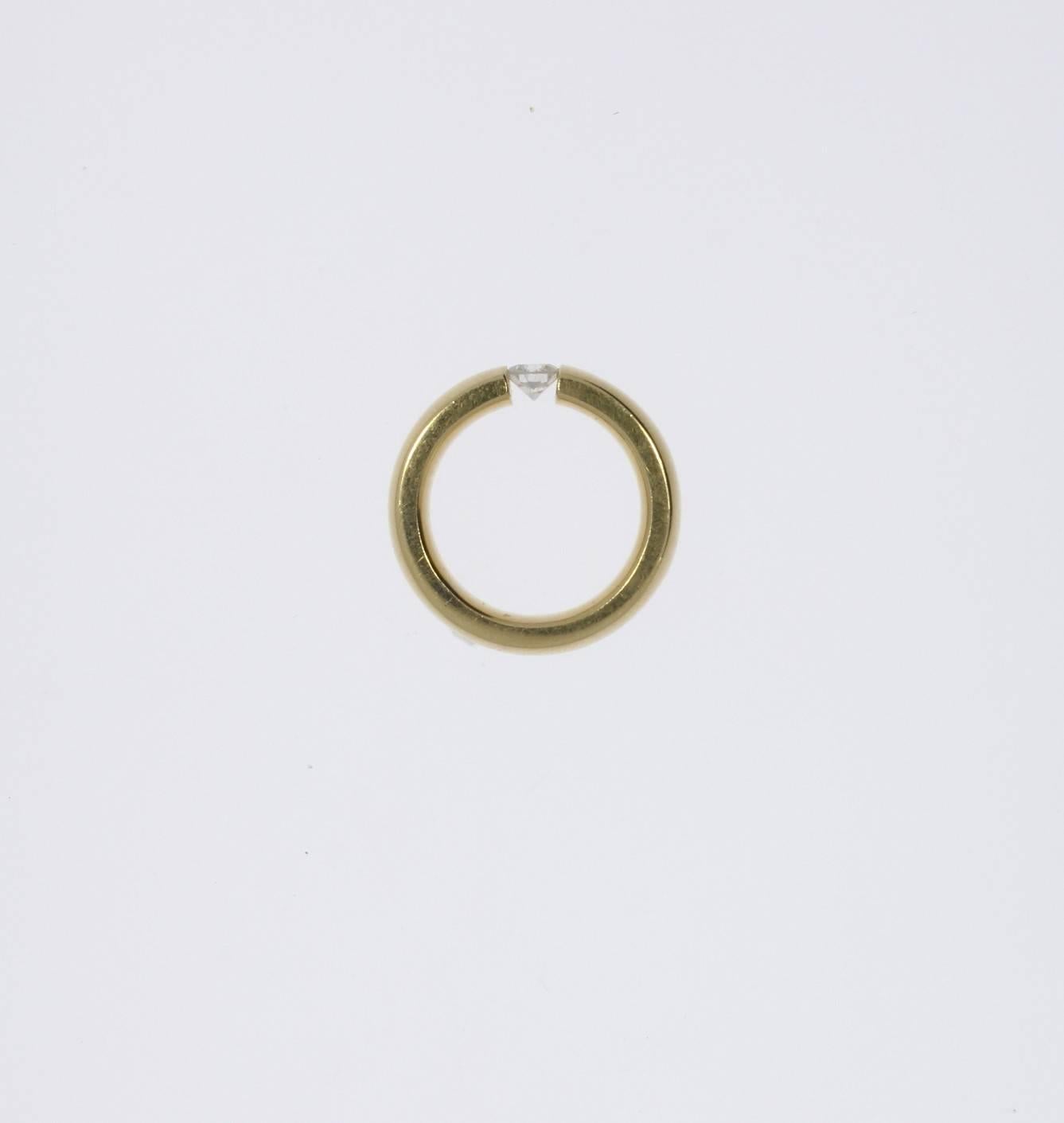 0.35 Carat Diamond Gold Ring In Excellent Condition In Berlin, DE