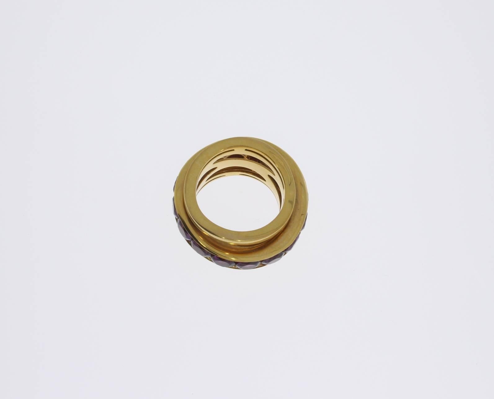 Women's Mattioli Tourmaline 18 Carat Gold Ring For Sale