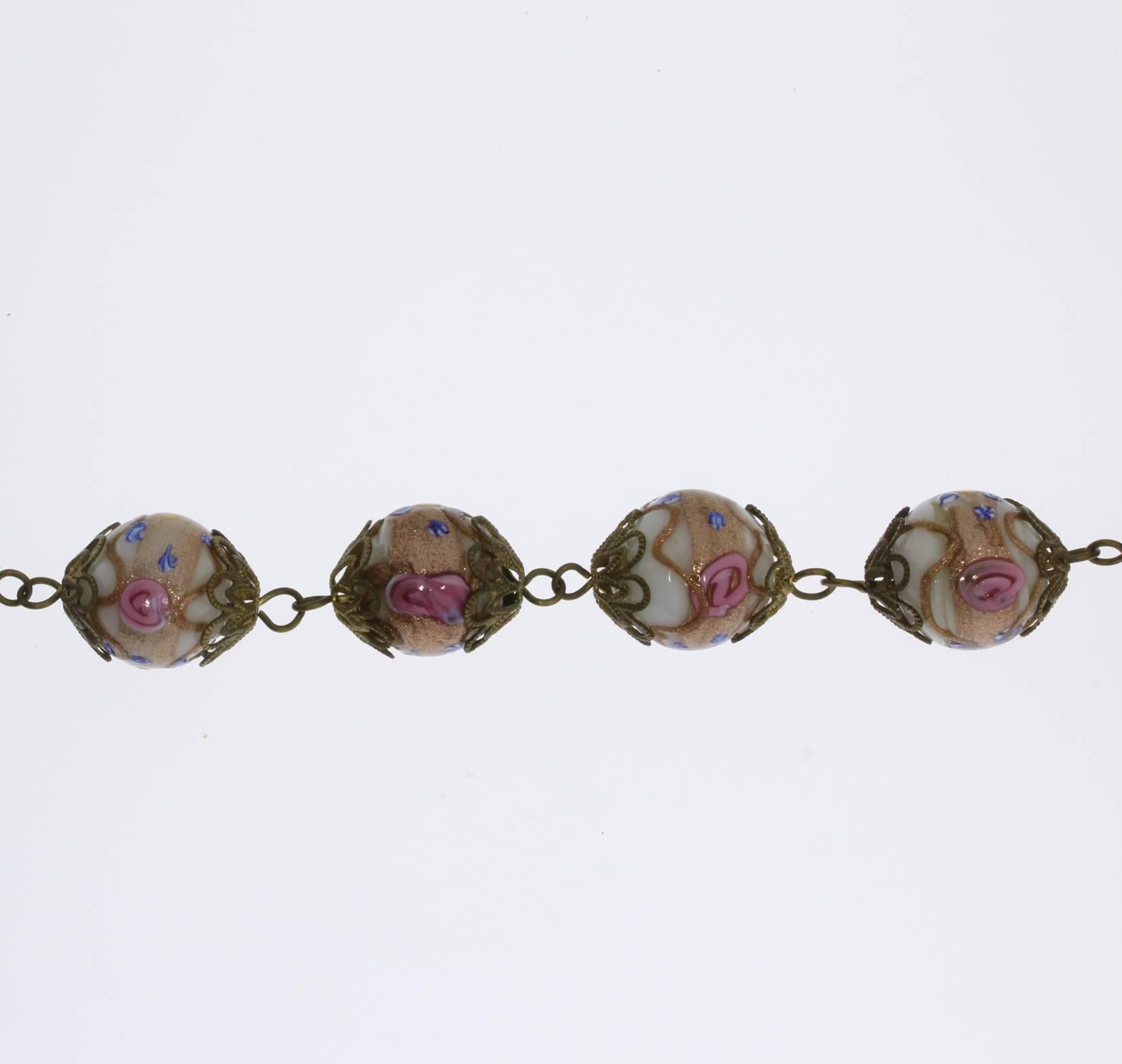 venetian glass beads necklace