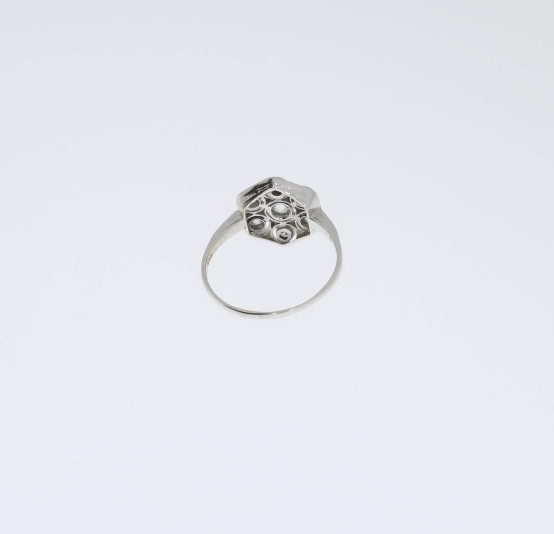Women's 1920s Diamond Gold Ring For Sale