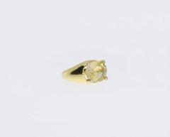 Citrine Diamond 18 Carat Gold Ring