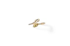 Diamond Gold Bypass Ring