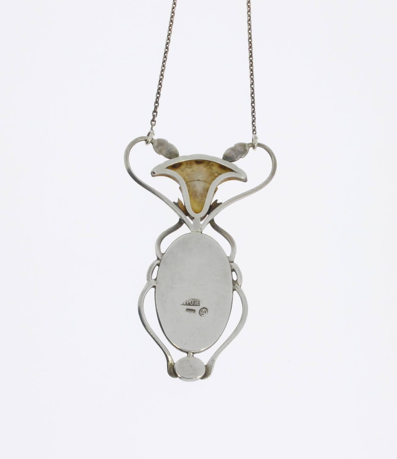 vintage scarab necklace