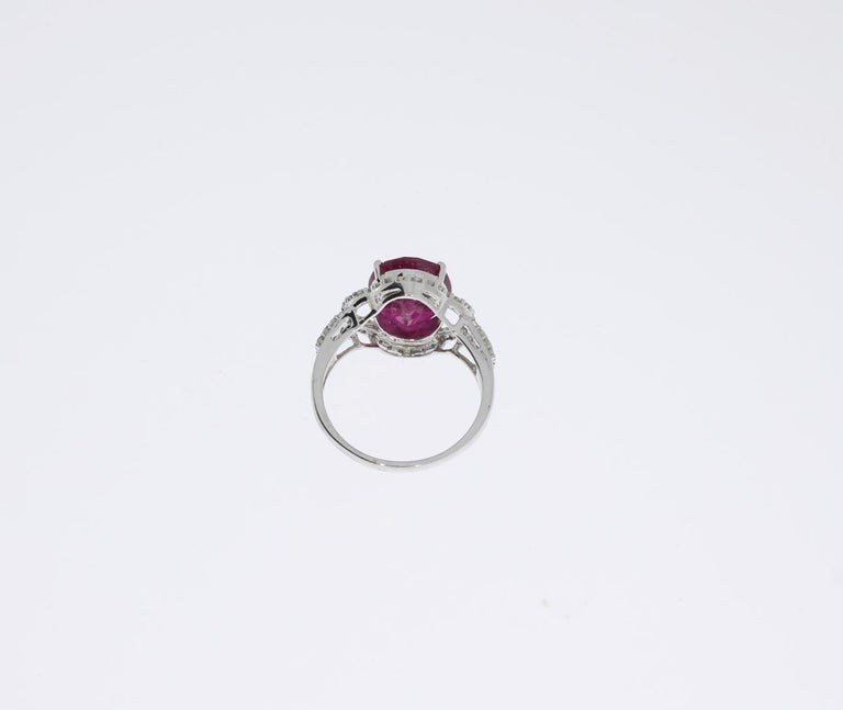 A Tourmaline and Diamond cluster ring-SOLD OUT