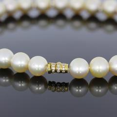 South Sea Pearl Necklace with Diamonds
