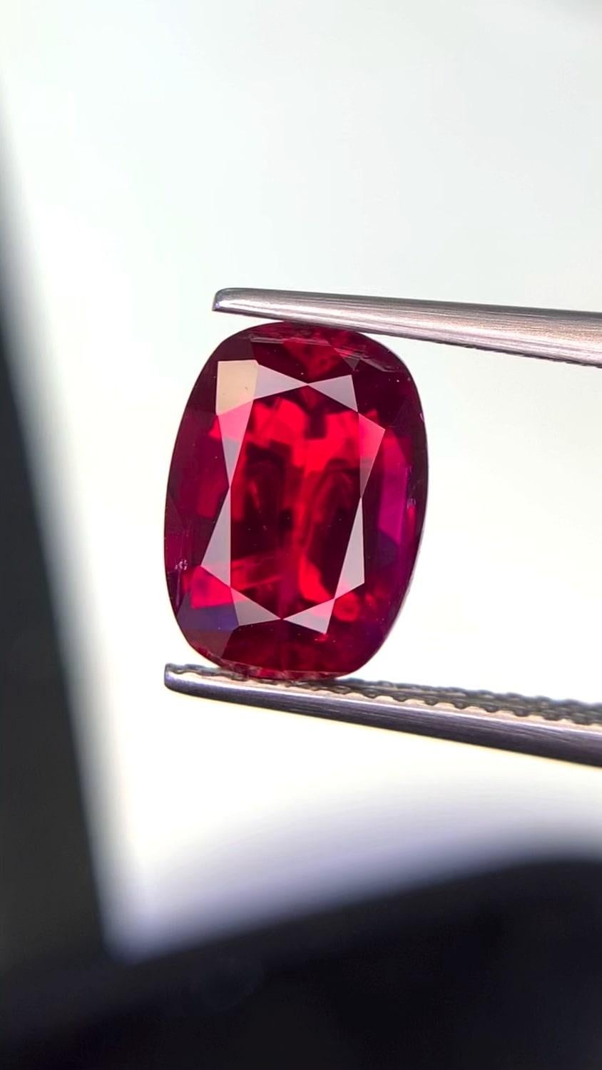 Gübelin Certified 3.62 ct Ruby - Note exceptionnelle de 90.8 en vente 2