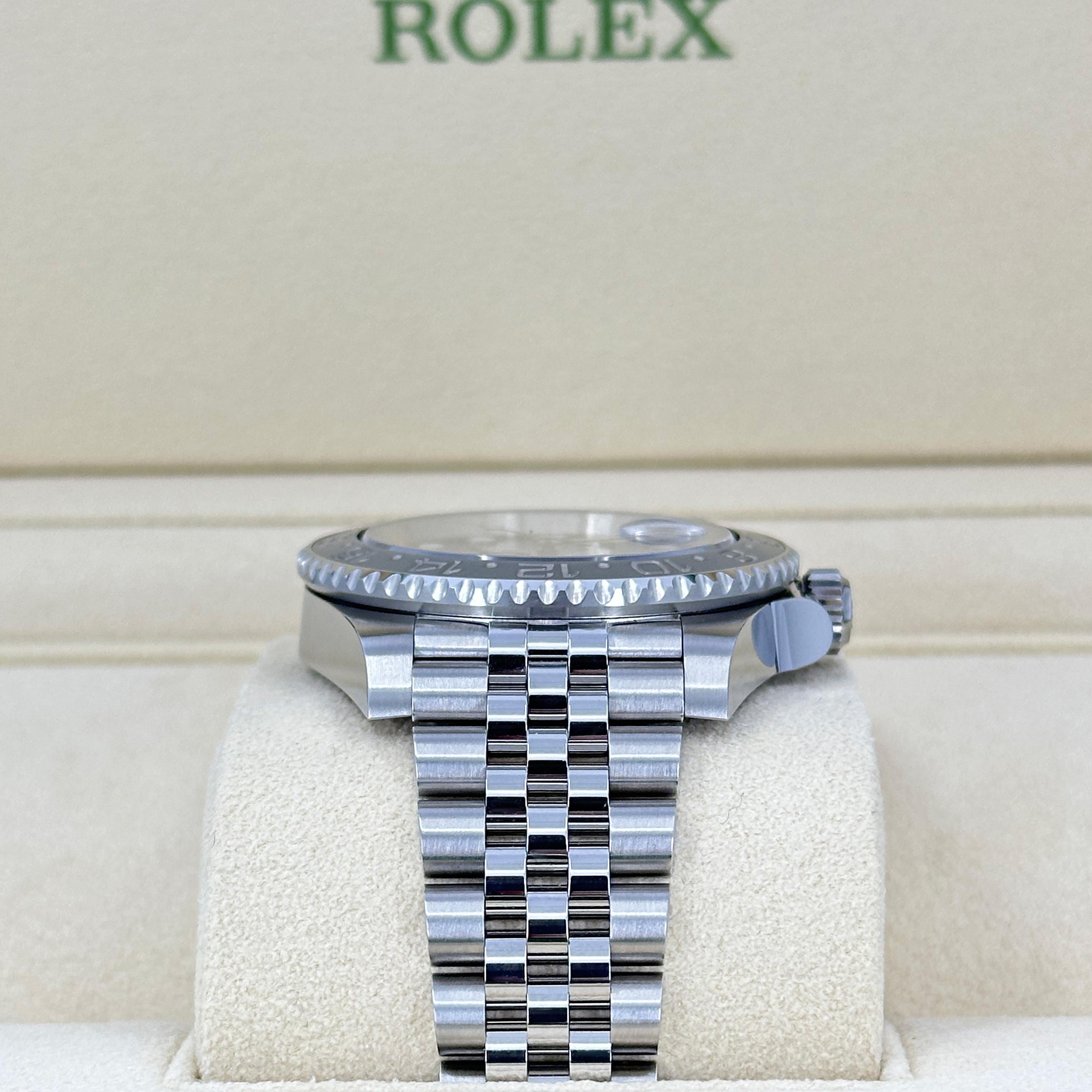 Women's or Men's Unworn Rolex GMT-Master II Reference# 126710GRNR, Complete set, 2025 For Sale